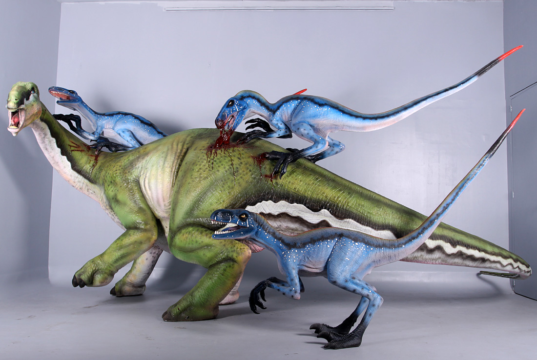 140074 Tenontosaurus under Attack